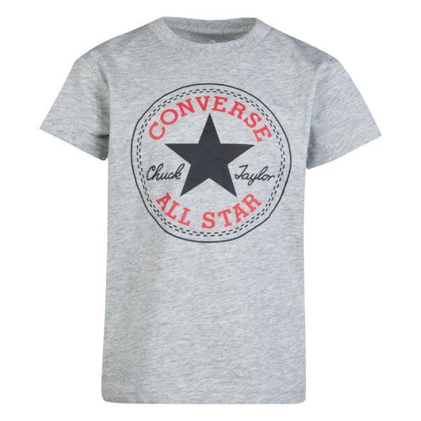 Heather T-shirt | Converse Rookie Boy\'s Patch USA Chuck Grey Core Dk