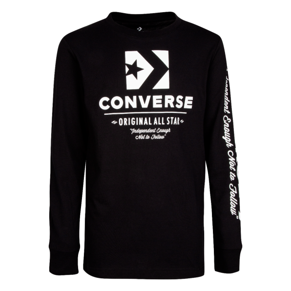 Wordmark Rookie T-shirt Originals Black | Young for Adults USA Converse Boy\'s