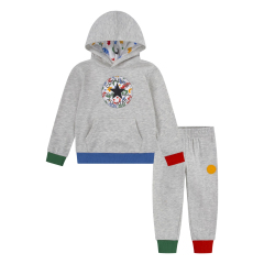 Converse Squiggle Toddlers Grey Pullover Hoodie and Joggers Set