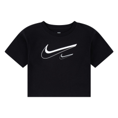 Nike Swoosh Logo Toddlers Black Boxy T-Shirt
