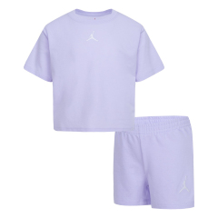 Jordan Essentials Girls Violet Shorts Set
