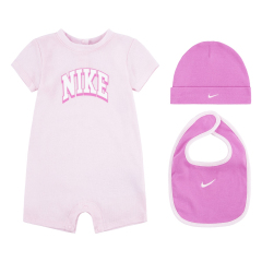 Nike Romper Hat and Bib 3-Piece Set 6-12 months 6-12 months